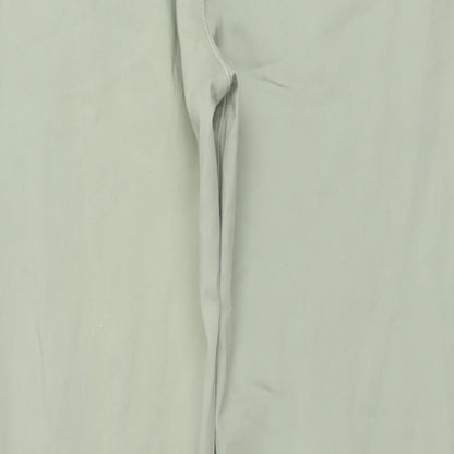 Denim & Co. Womens Green Cotton Tapered Jeans Size 8 L28 in Regular Button