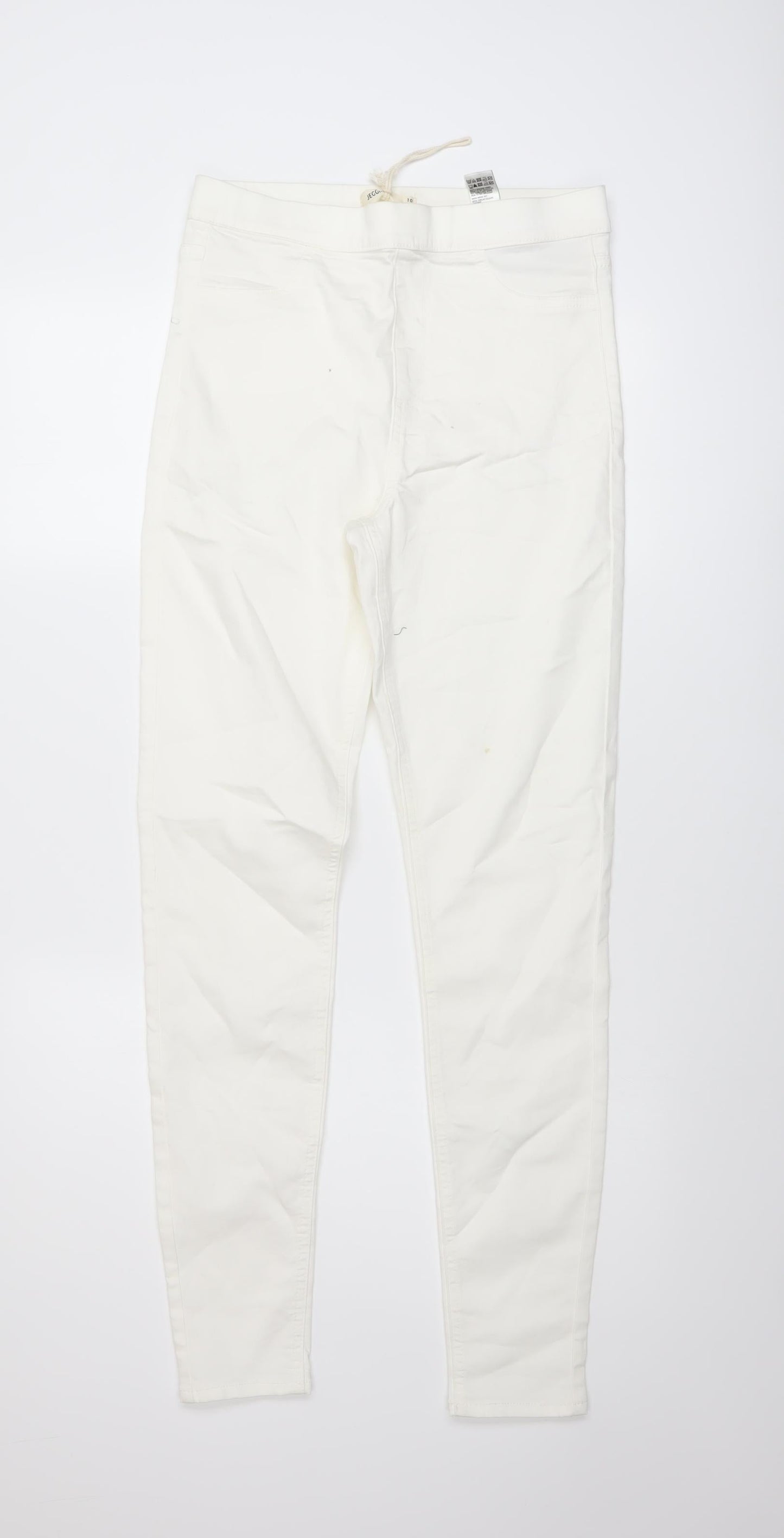 Womens UK Size 10 Marks and Spencer Regular Fit Jegging Ivory Jeans