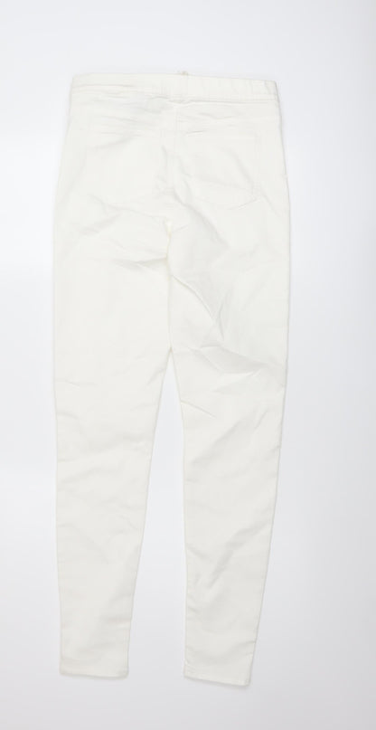 Womens UK Size 10 Marks and Spencer Regular Fit Jegging Ivory Jeans