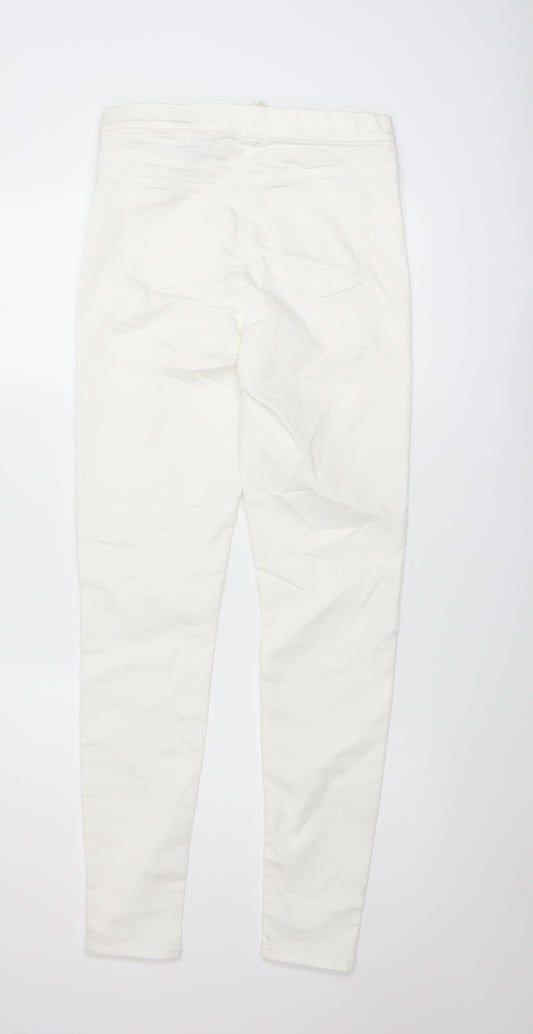 Womens UK Size 10 Marks and Spencer Regular Fit Jegging Ivory Jeans