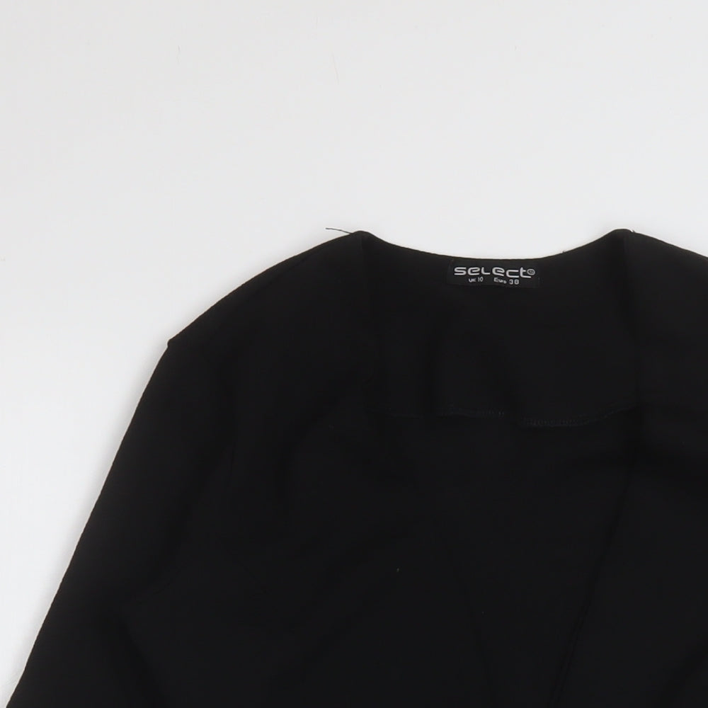 Womens UK Size 10 Select Black Kimono Blouse