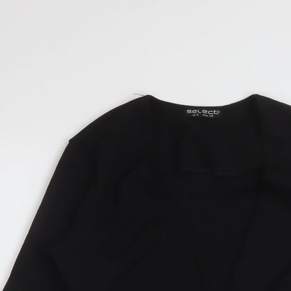Womens UK Size 10 Select Black Kimono Blouse