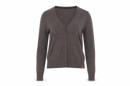 Womens UK Size S EDC Brown Cardigan Jumper