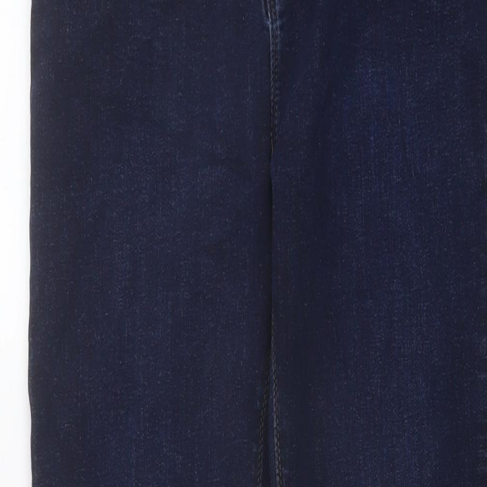 Fremont + Harris Mens Blue Cotton Skinny Jeans Size 34 in L31 in Regular Button