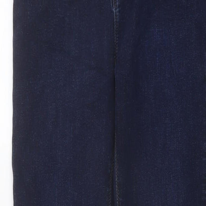 Fremont + Harris Mens Blue Cotton Skinny Jeans Size 34 in L31 in Regular Button