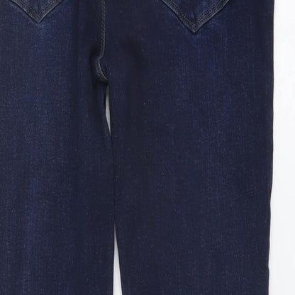 Fremont + Harris Mens Blue Cotton Skinny Jeans Size 34 in L31 in Regular Button