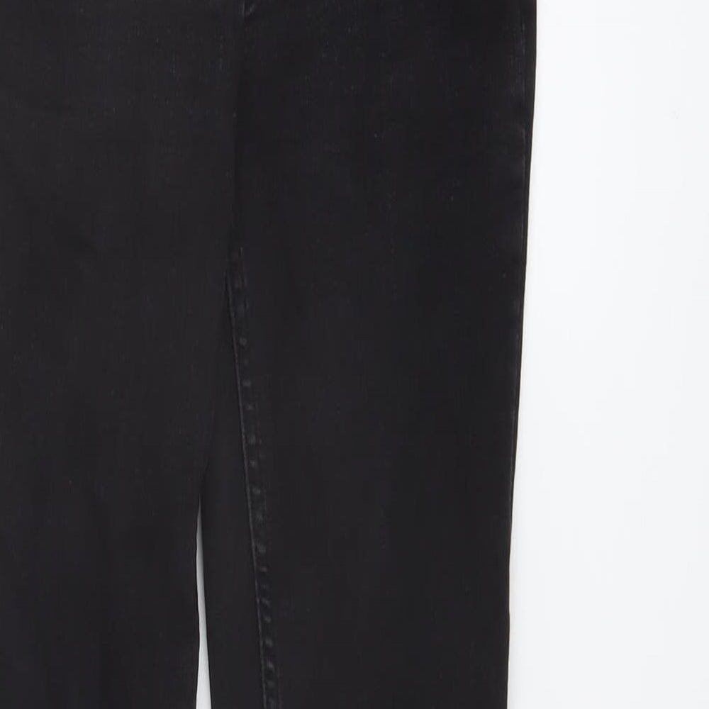 365 Denim Womens Black Cotton Skinny Jeans Size 10 L25 in Regular Button