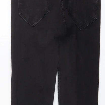 365 Denim Womens Black Cotton Skinny Jeans Size 10 L25 in Regular Button