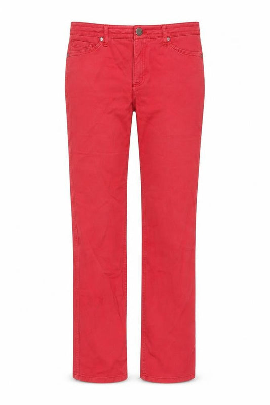 Womens UK Size 10 Per Una Regular Fit Straight Pink Jeans