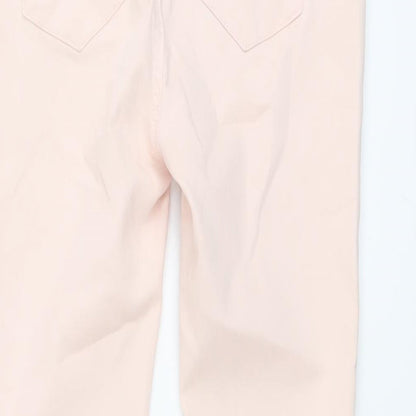 Peacocks Womens Pink Cotton Skinny Jeans Size 10 L25 in Regular Button