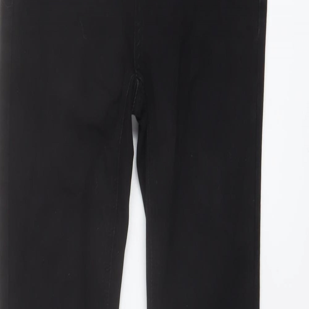 Golddigga Womens Black Cotton Skinny Jeans Size 6 L29 in Regular Button