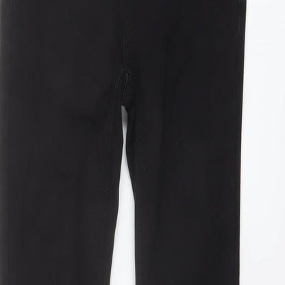 Golddigga Womens Black Cotton Skinny Jeans Size 6 L29 in Regular Button