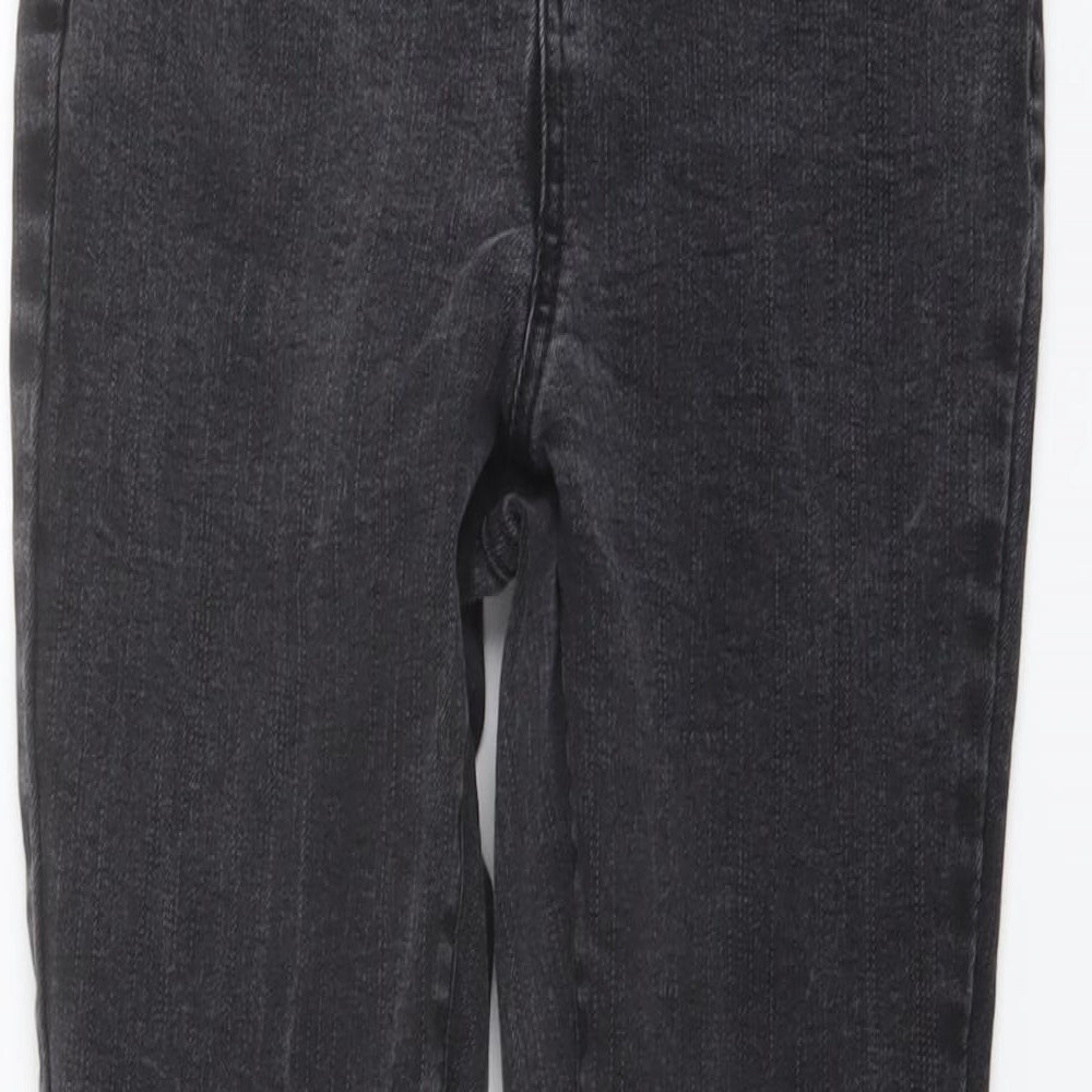 George Womens Black Cotton Skinny Jeans Size 12 L28 in Regular Button