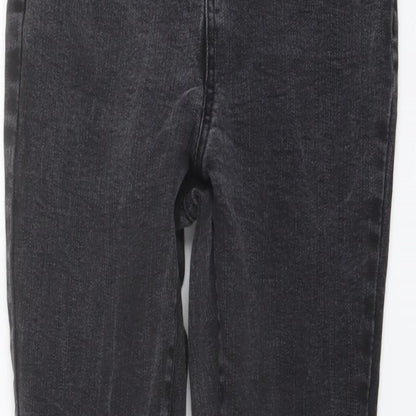 George Womens Black Cotton Skinny Jeans Size 12 L28 in Regular Button
