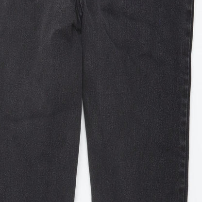 New Look Womens Grey Cotton Skinny Jeans Size 14 L27 in Regular Button