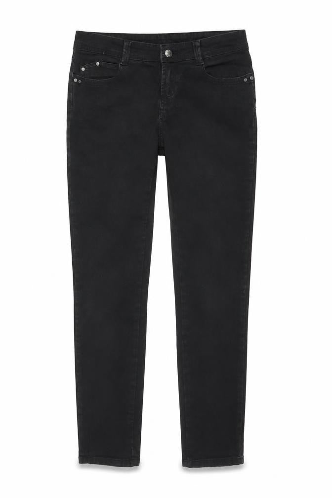 Womens UK Size 10 Denim & Co. Regular Fit Skinny Black Jeans