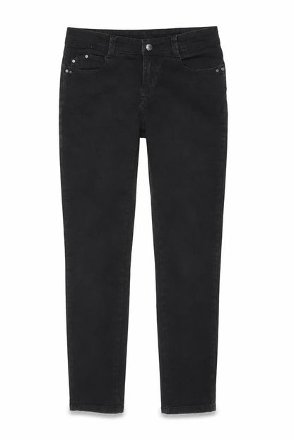 Womens UK Size 10 Denim & Co. Regular Fit Skinny Black Jeans