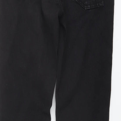 Denim & Co. Womens Black Cotton Skinny Jeans Size 10 L30 in Regular Button