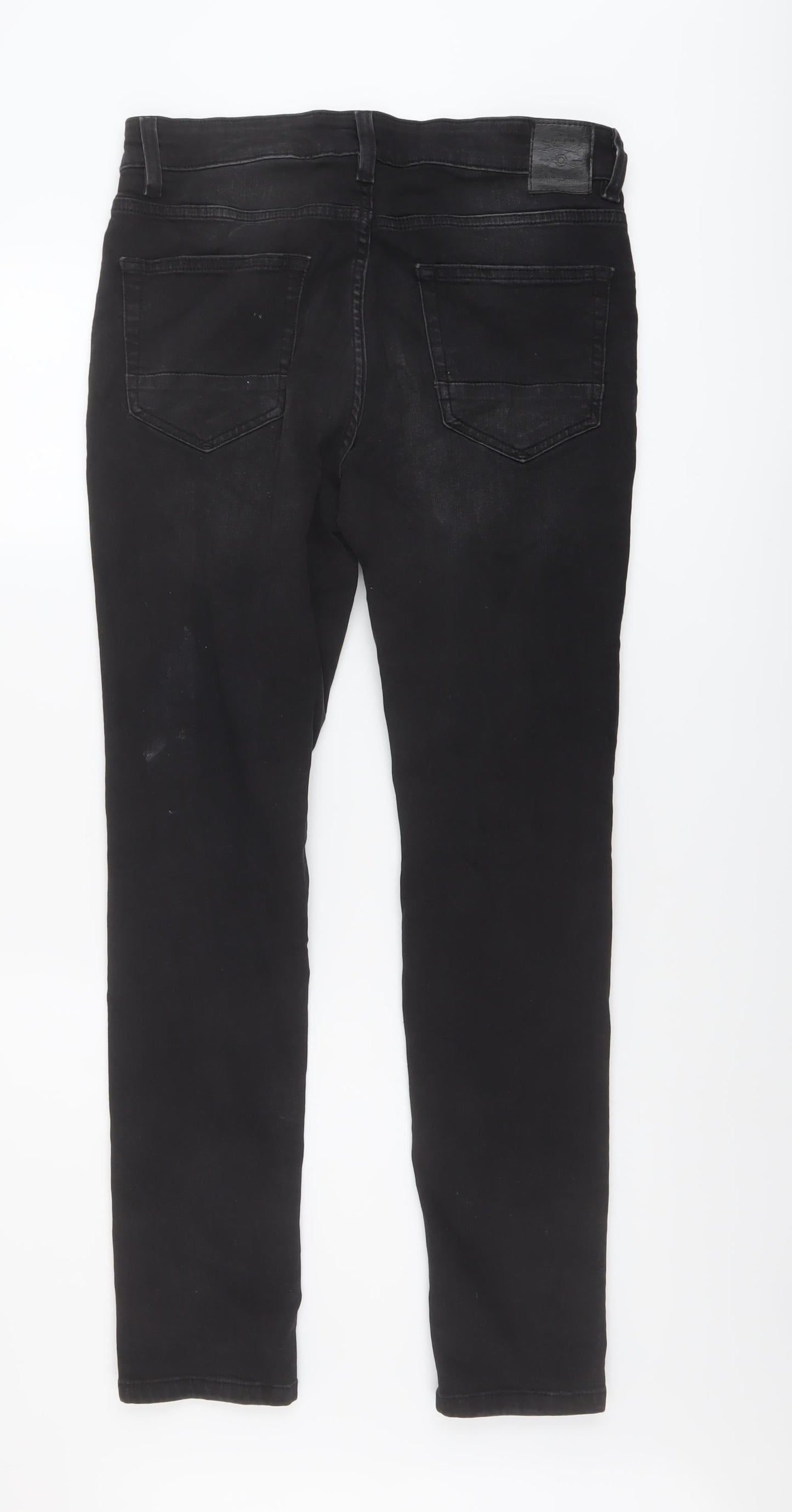 Mens UK Size 30 in ONLY & SONS Regular Fit Skinny Black Jeans