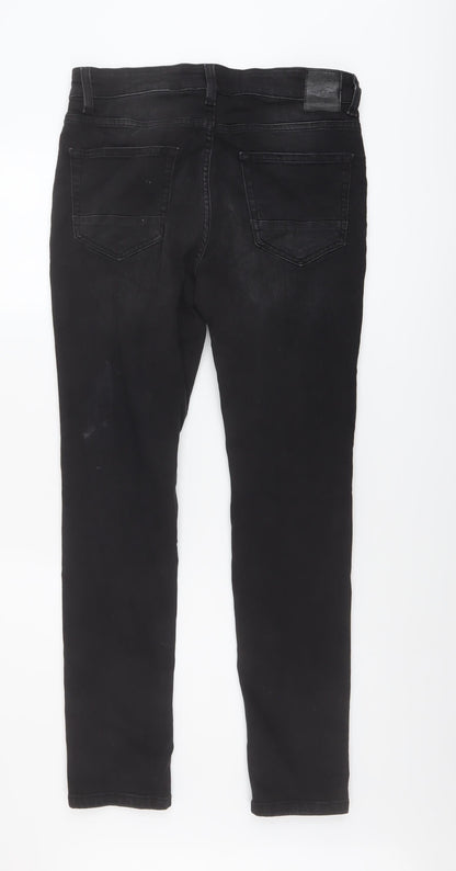 Mens UK Size 30 in ONLY & SONS Regular Fit Skinny Black Jeans