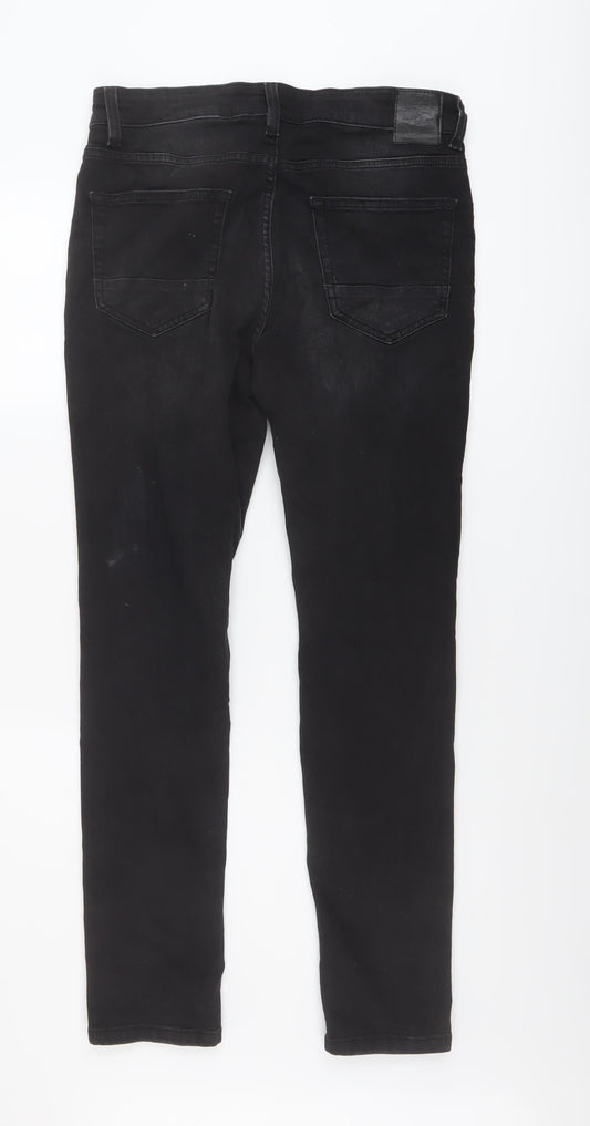 Mens UK Size 30 in ONLY & SONS Regular Fit Skinny Black Jeans