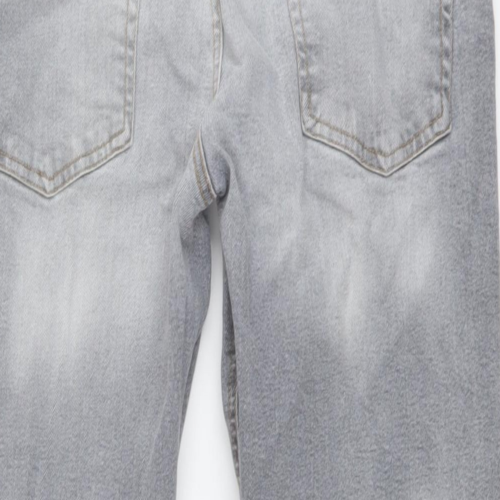 Denim & Co. Mens Grey Cotton Skinny Jeans Size 34 in L32 in Regular Button