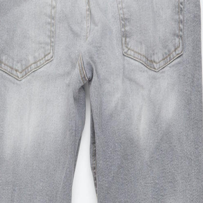 Denim & Co. Mens Grey Cotton Skinny Jeans Size 34 in L32 in Regular Button