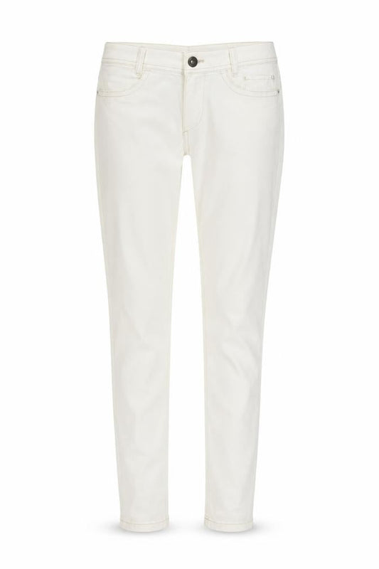 Marccain Womens Ivory Cotton Skinny Jeans Size 28 in L30 in Regular Button