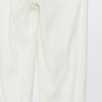 Marccain Womens Ivory Cotton Skinny Jeans Size 28 in L30 in Regular Button