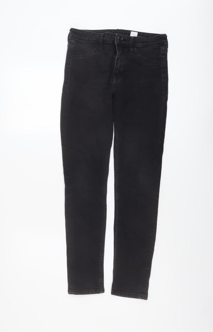 Womens UK Size 27 in H&M Regular Fit Skinny Grey Jeans
