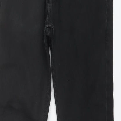 Mens UK Size 28 in Topman Regular Fit Skinny Black Jeans