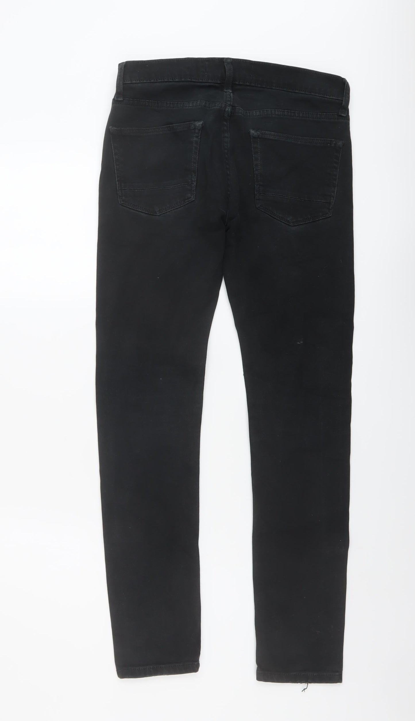 Mens UK Size 28 in Topman Regular Fit Skinny Black Jeans