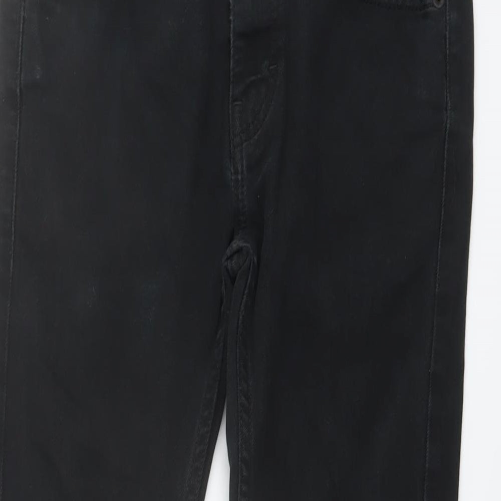 Mens UK Size 28 in Topman Regular Fit Skinny Black Jeans