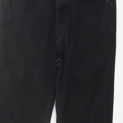 Mens UK Size 28 in Topman Regular Fit Skinny Black Jeans