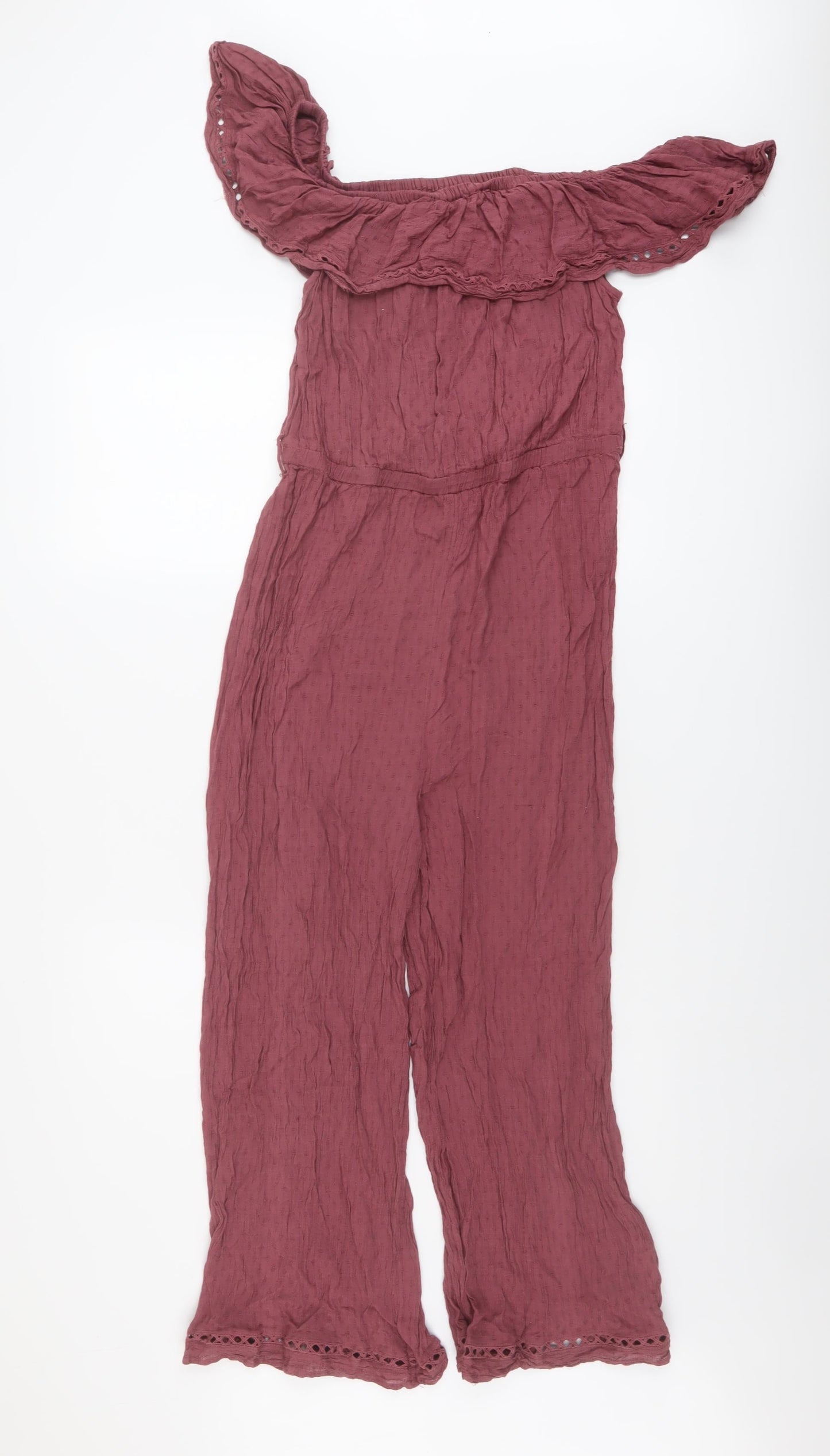 NEXT Womens Pink Viscose Jumpsuit One-Piece Size 10 Pullover