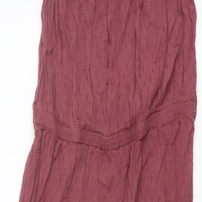 NEXT Womens Pink Viscose Jumpsuit One-Piece Size 10 Pullover