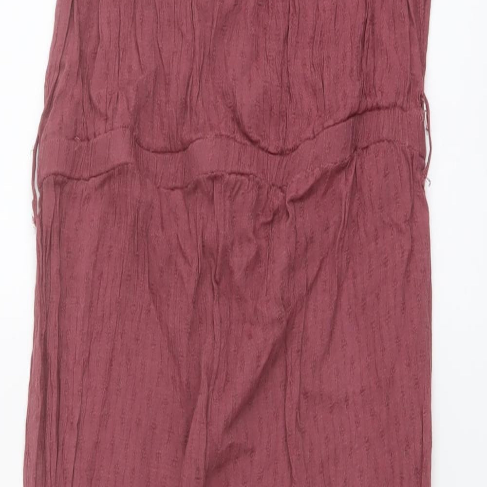 NEXT Womens Pink Viscose Jumpsuit One-Piece Size 10 Pullover