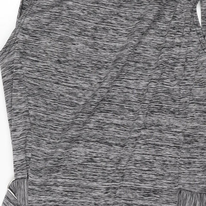 Missi London Womens Grey Gilet Coat Size 10 - Adjustable Buckle Detail
