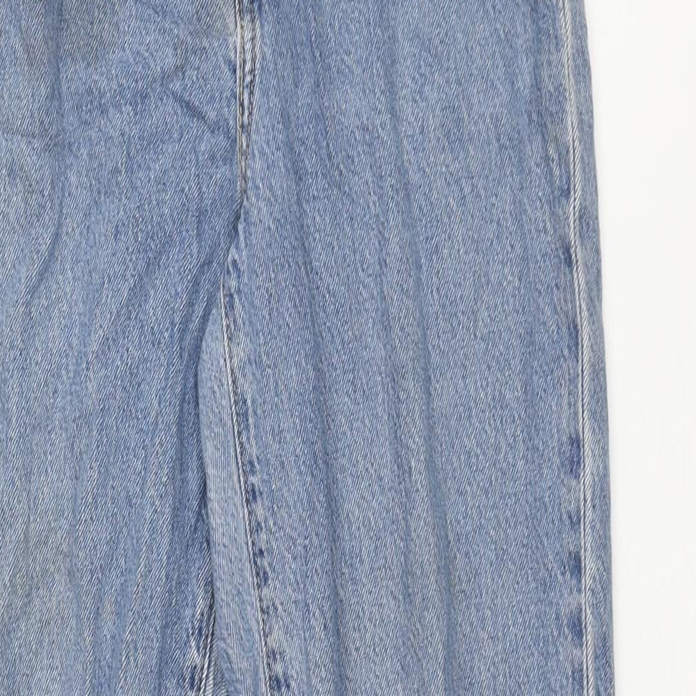 Levi's Womens Blue Cotton Tapered Jeans Size 24 in L27 in Regular Zip