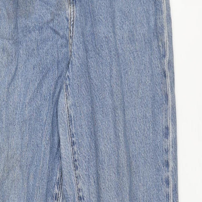 Levi's Womens Blue Cotton Tapered Jeans Size 24 in L27 in Regular Zip