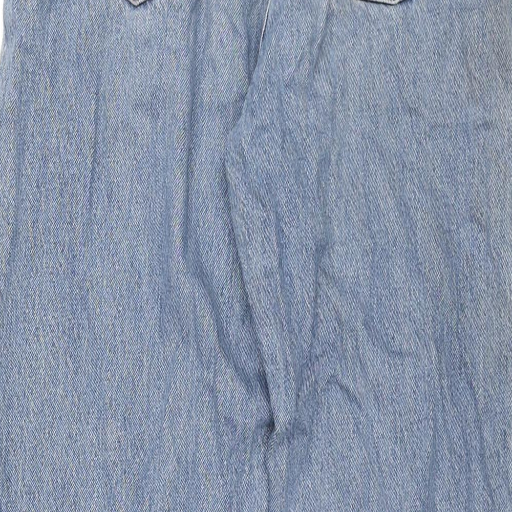 Levi's Womens Blue Cotton Tapered Jeans Size 24 in L27 in Regular Zip