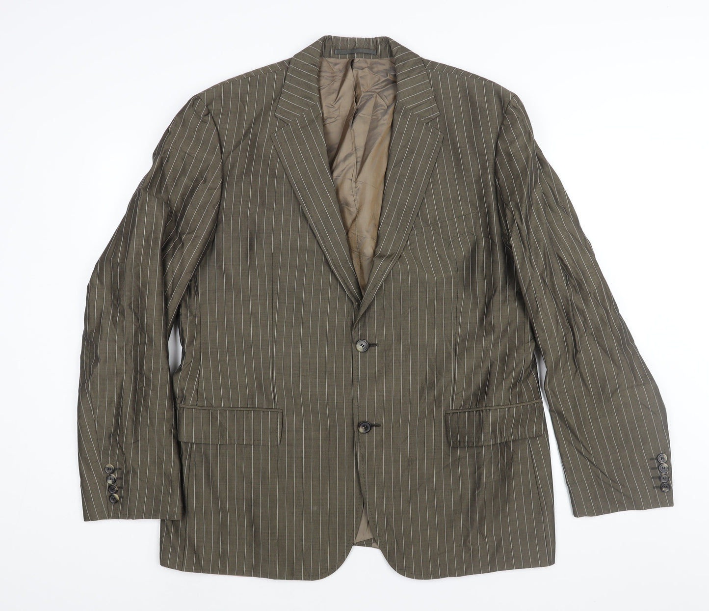 Mens UK Size 44 Boss Regular Brown Suit Jacket