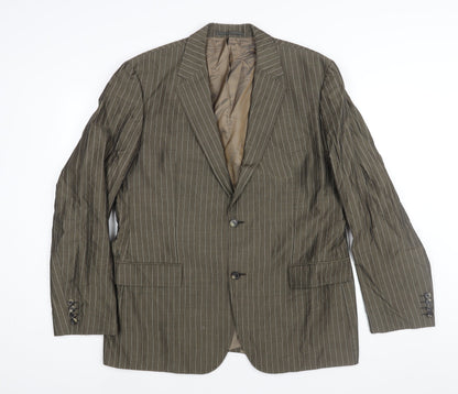 Mens UK Size 44 Boss Regular Brown Suit Jacket