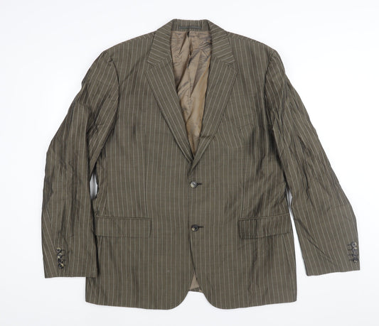 Mens UK Size 44 Boss Regular Brown Suit Jacket