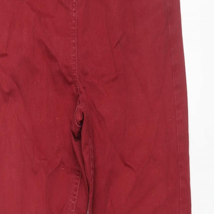 Womens UK Size 10 Papaya Regular Fit Skinny Red Jeans
