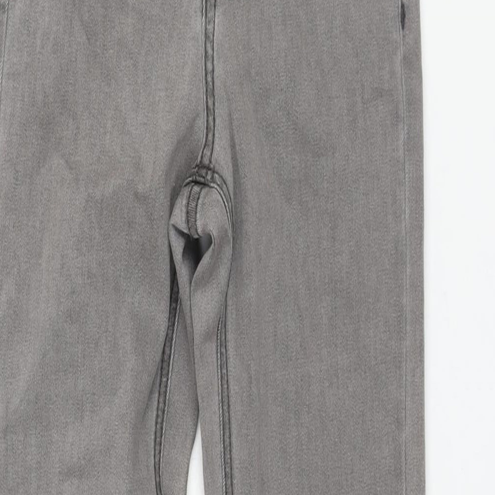 Blakely Womens Grey Cotton Skinny Jeans Size 24 in L26 in Regular Zip