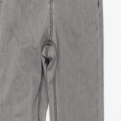 Blakely Womens Grey Cotton Skinny Jeans Size 24 in L26 in Regular Zip
