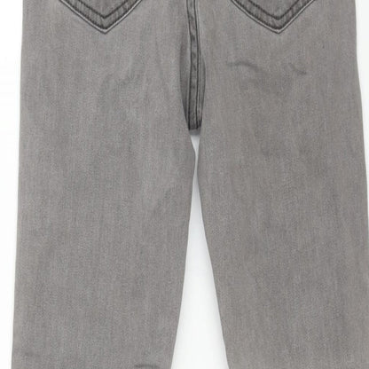 Blakely Womens Grey Cotton Skinny Jeans Size 24 in L26 in Regular Zip