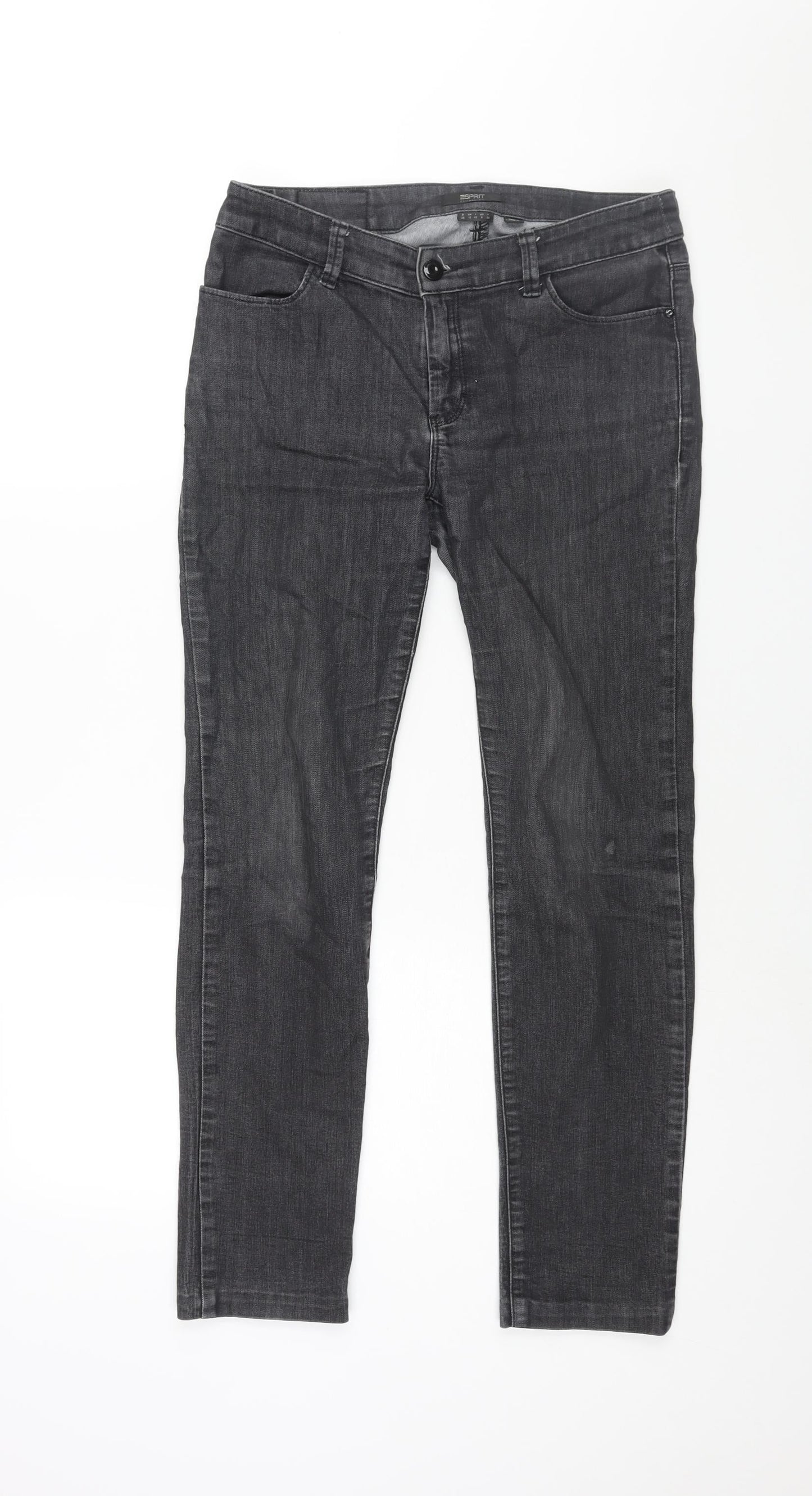 Womens UK Size 10 Esprit Regular Fit Skinny Grey Jeans