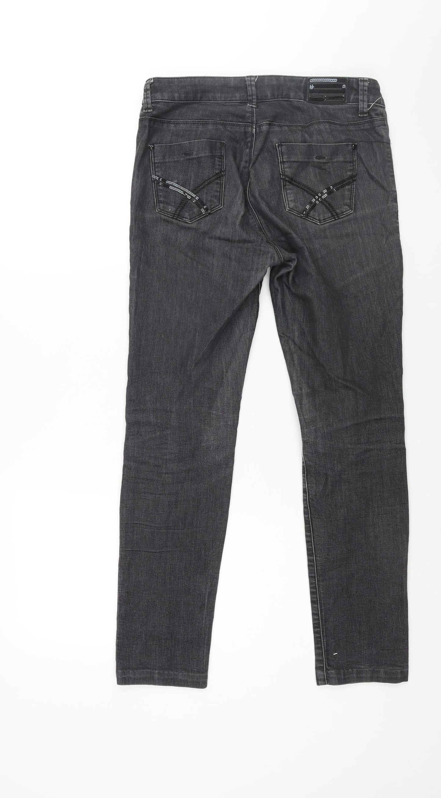 Womens UK Size 10 Esprit Regular Fit Skinny Grey Jeans